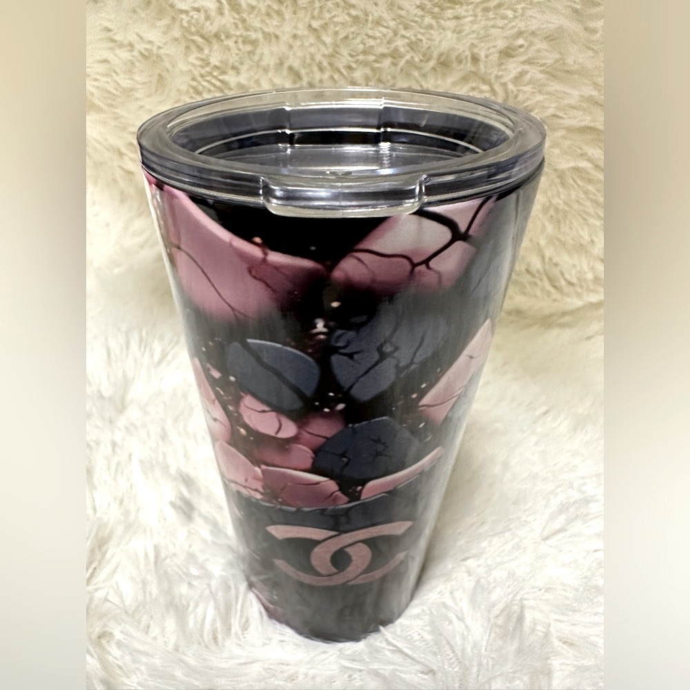 Stylish Black and Pink Tumbler
